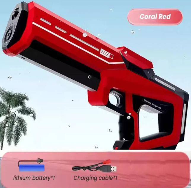 Electric Water Gun with Transparent Design