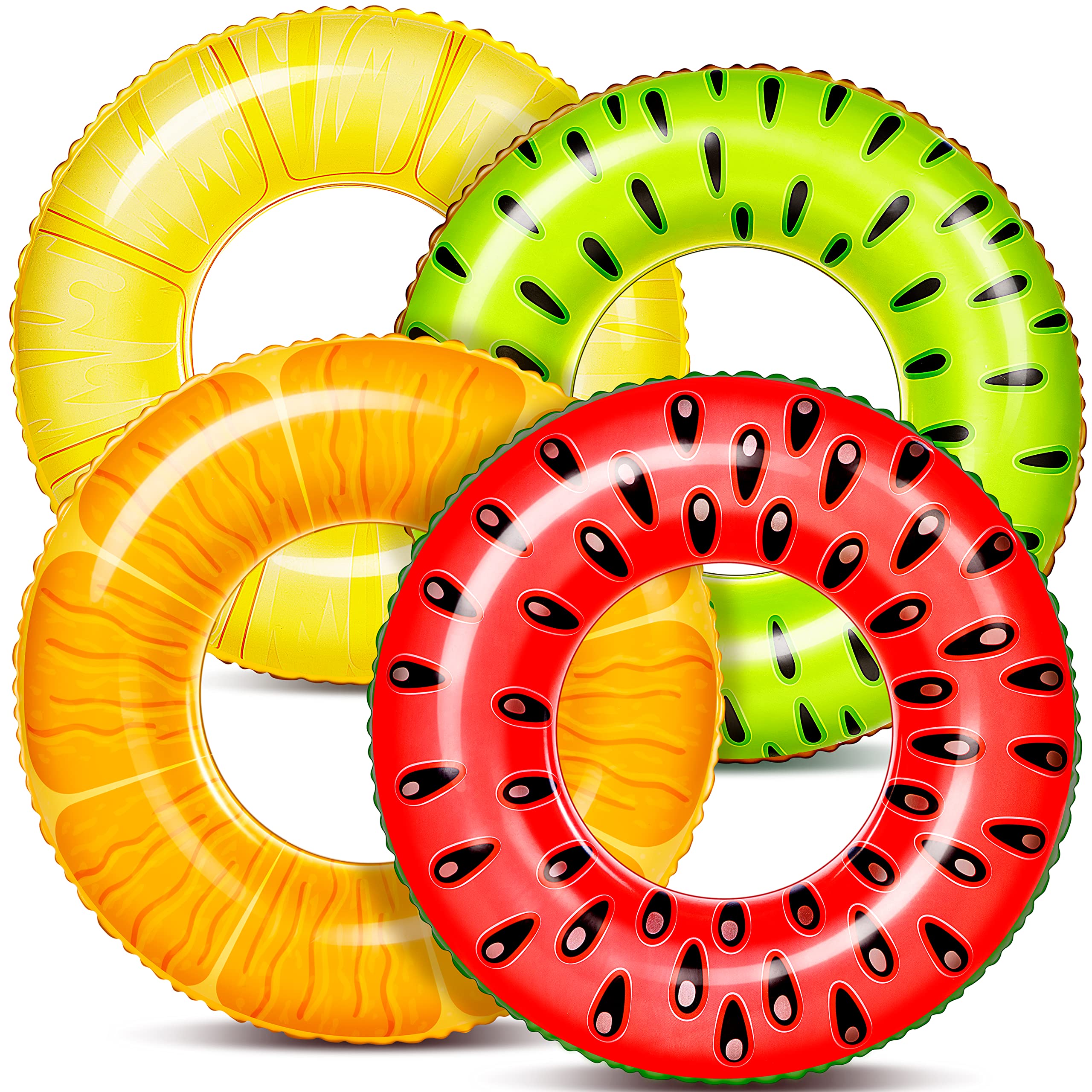 Pack Inflatable Fruit Pool Floats – Yacht Party Set